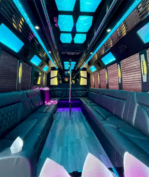 limo bus interior